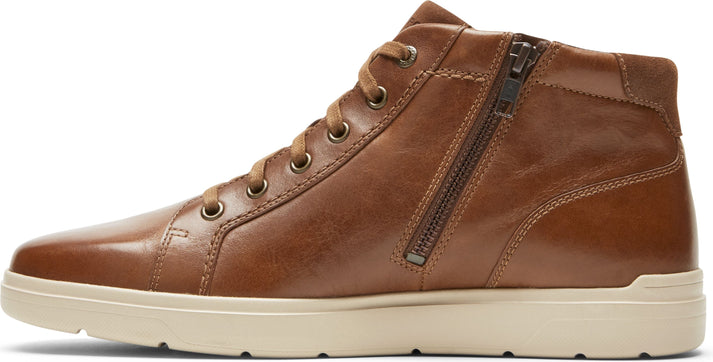 Rockport Shoes Total Motion Lite Zip Chukka Tan - Wide