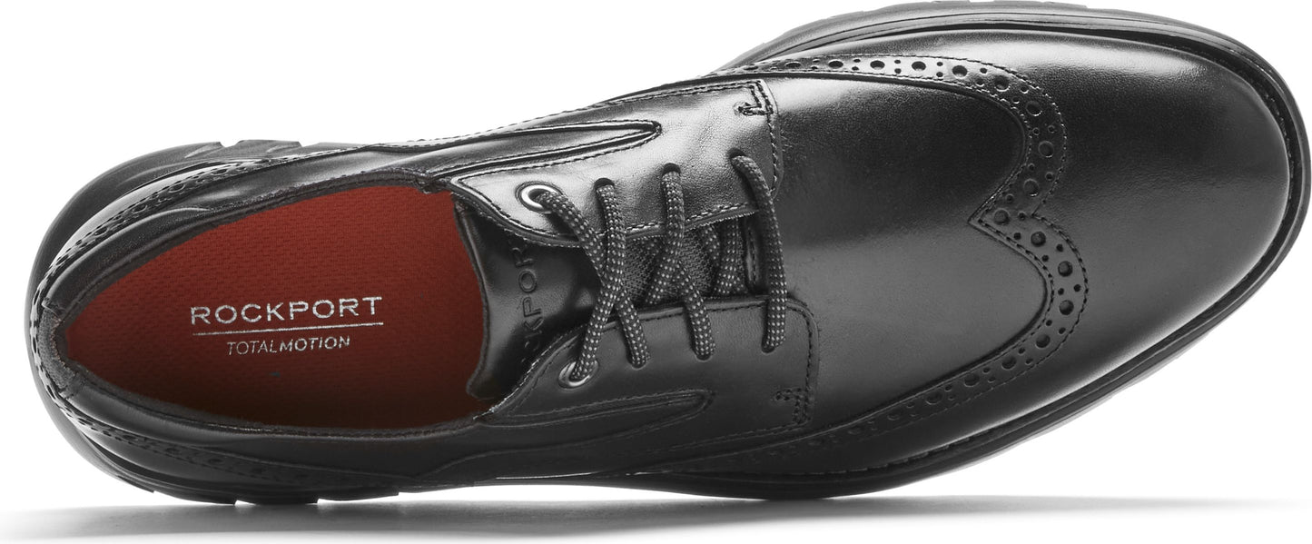 Rockport Shoes Total Motion Sport Dress 2.0 Wingtip Black