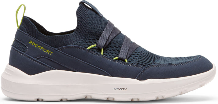 Rockport Shoes Truflex M Evolution Mdg Pull Up Navy - Wide