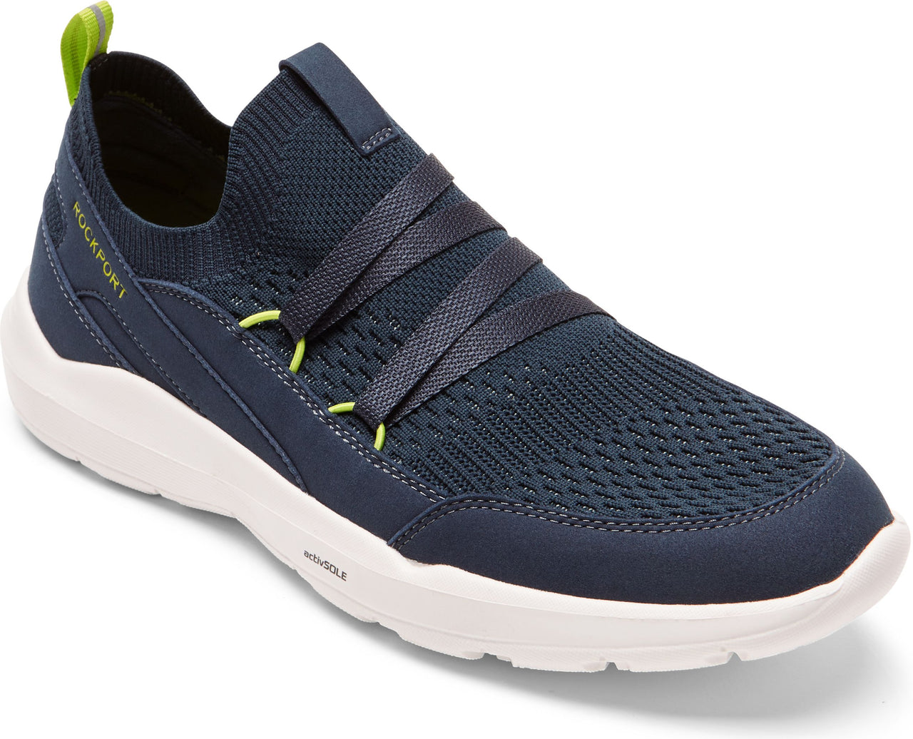 Rockport Shoes Truflex M Evolution Mdg Pull Up Navy - Wide