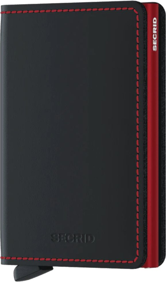 SECRID Accessories Slimwallet Matte Black & Red