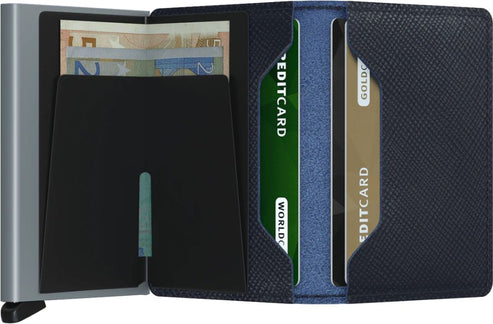 SECRID Accessories Slimwallet Saffiano Navy