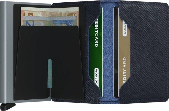 SECRID Accessories Slimwallet Saffiano Navy