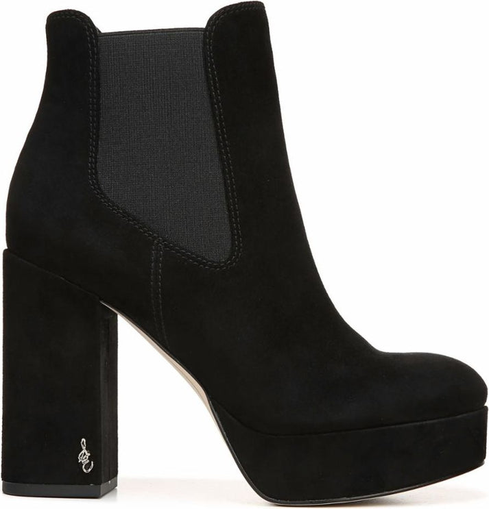 Sam Edelman Boots Abella Blk Kid Suede Leather