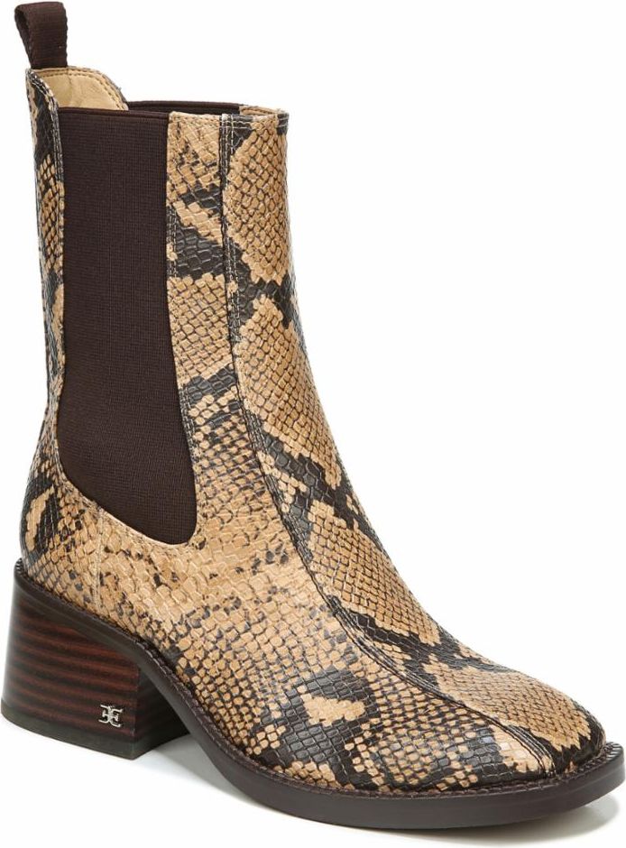 Sam Edelman Boots Dasha Wheat Multi Exotic Snake