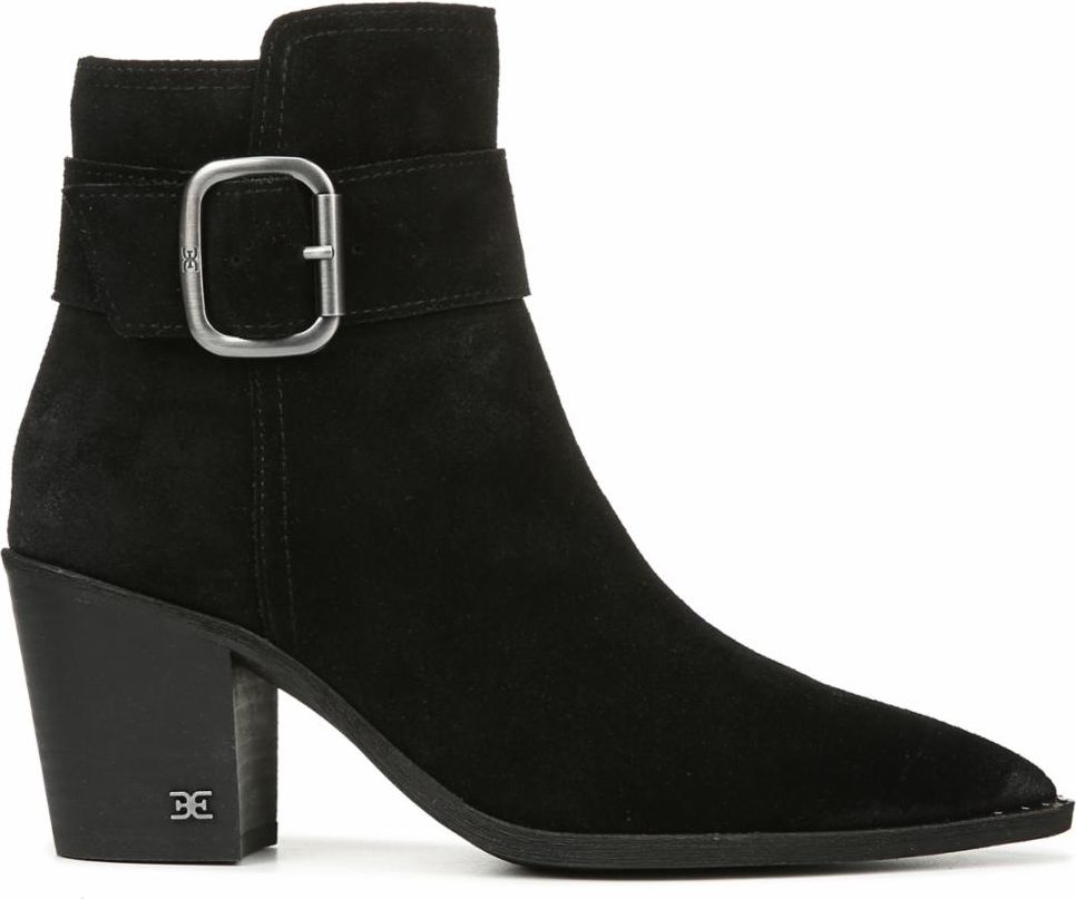 Sam Edelman Boots Leonia Black Vel Suede Leather