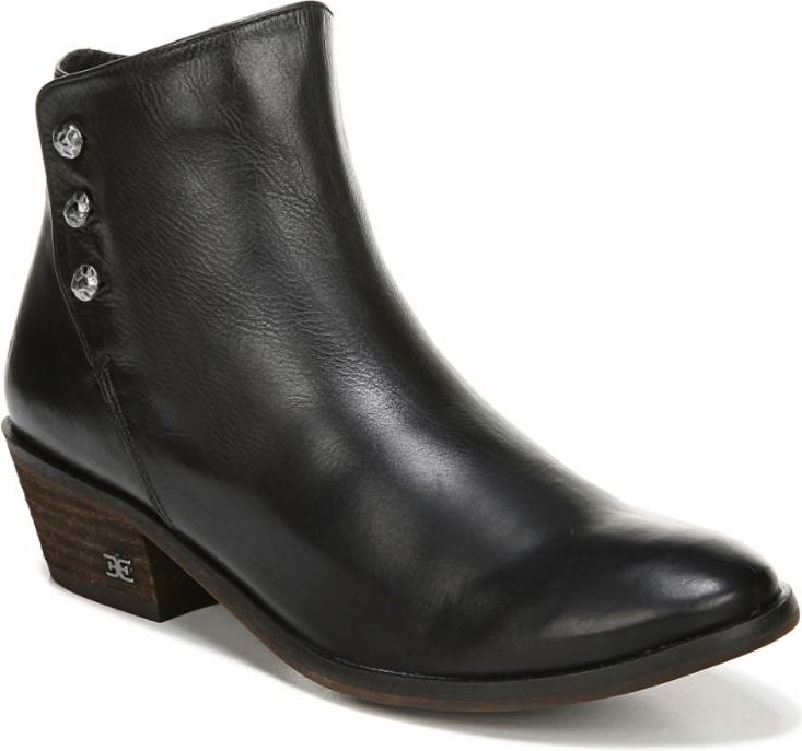 Sam Edelman Boots Paila Black Veg Calf Leather