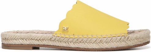 Sam Edelman Sandals Andy Goat Nubuck Lemon Zest