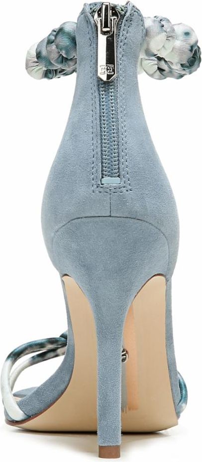 Sam Edelman Sandals Aria Kid Suede Blue & Smokey Blue