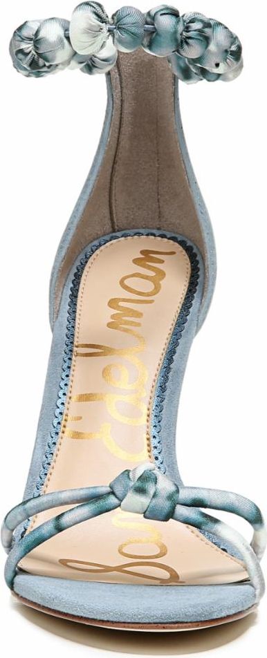 Sam Edelman Sandals Aria Kid Suede Blue & Smokey Blue