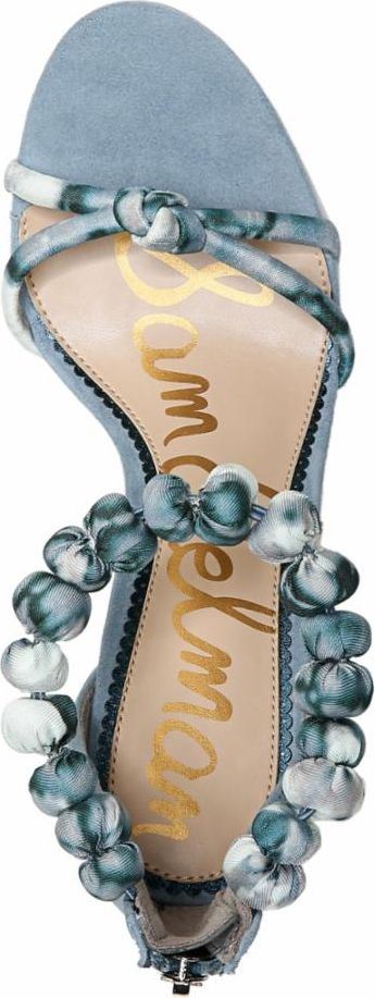 Sam Edelman Sandals Aria Kid Suede Blue & Smokey Blue