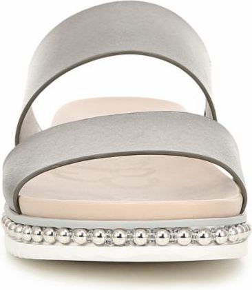 Sam Edelman Sandals Asha Heavy Metallic Leather Pewter