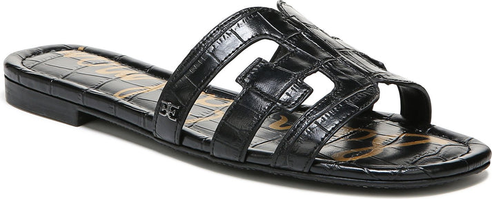 Sam Edelman Sandals Bay Black Croco - Wide