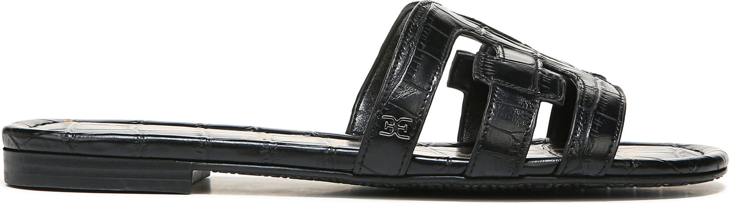 Sam Edelman Sandals Bay Black Croco - Wide