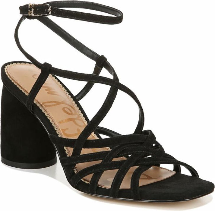 Sam Edelman Sandals Daffodil Kid Suede Leather Black