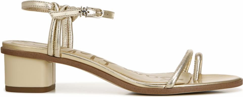 Sam Edelman Sandals Isle Metallic Sheep Molten Gold