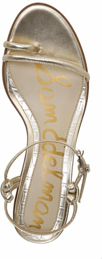 Sam Edelman Sandals Isle Metallic Sheep Molten Gold