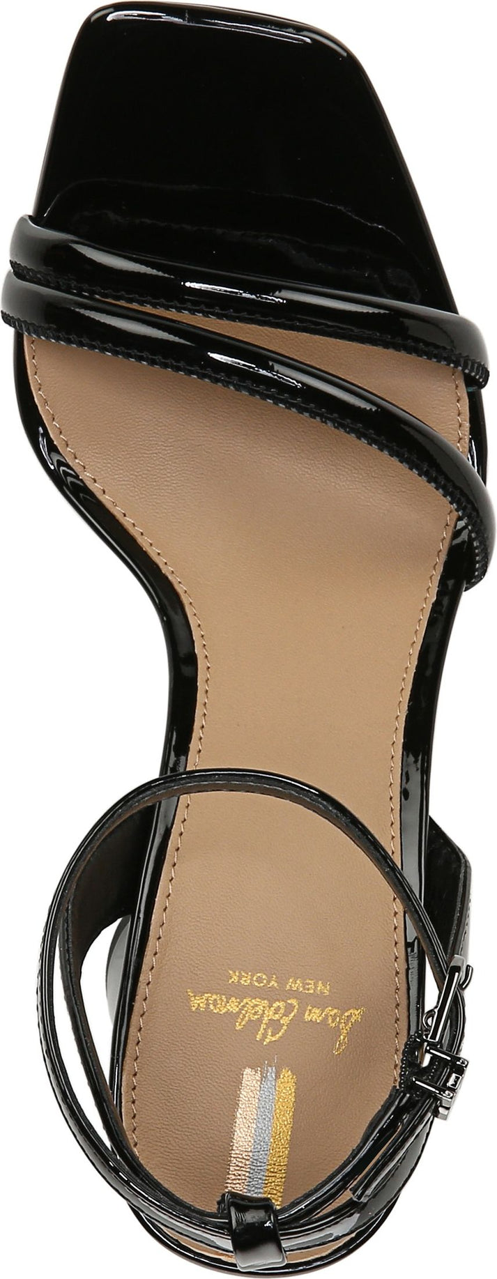 Sam Edelman Sandals Kia Black Patent - Wide