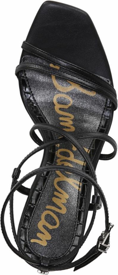 Sam Edelman Sandals Leeanne Black Goat Kid Nappa Leather