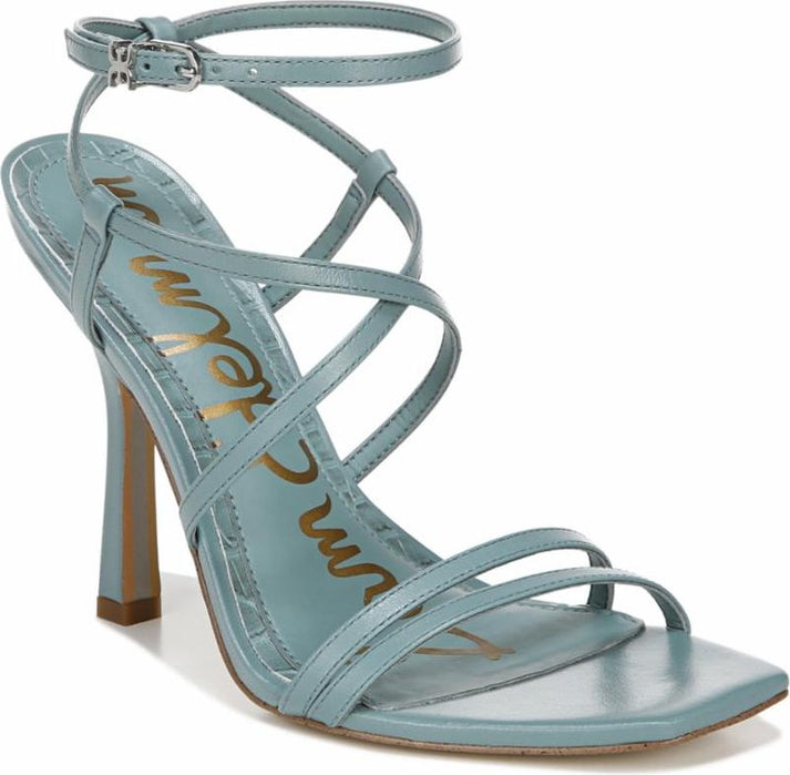 Sam Edelman Sandals Leeanne Blue Sage Goat Kid Nappa Leather