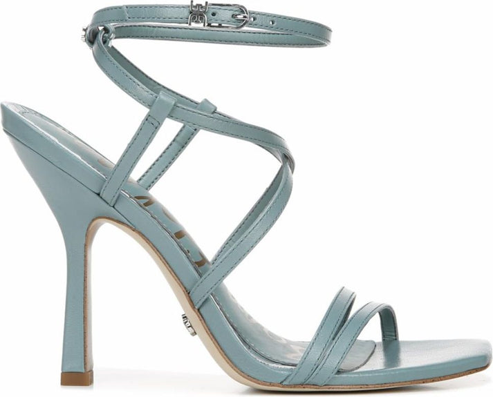 Sam Edelman Sandals Leeanne Blue Sage Goat Kid Nappa Leather