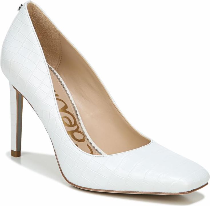 Sam Edelman Shoes Beth Bright White Kenya Leather