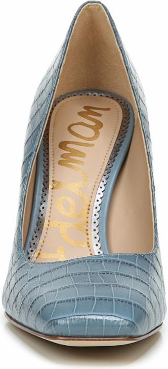 Sam Edelman Shoes Beth Smokey Blue Kenya Crocodile Leather