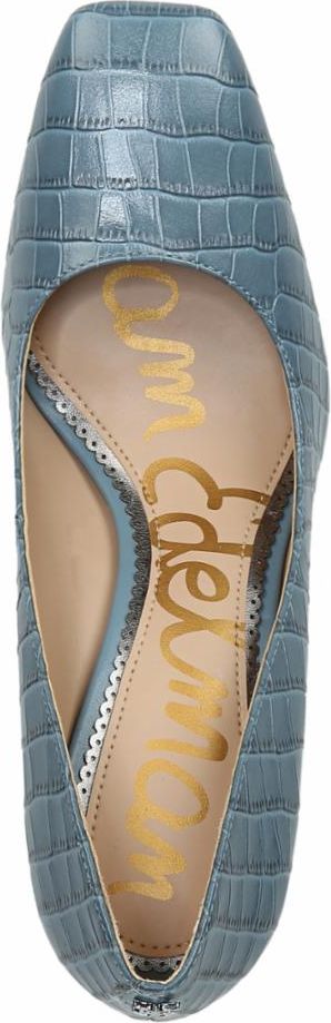 Sam Edelman Shoes Beth Smokey Blue Kenya Crocodile Leather