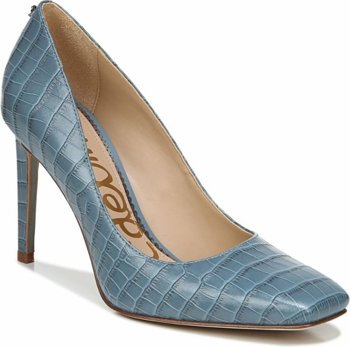 Beth Smokey Blue Kenya Crocodile Leather