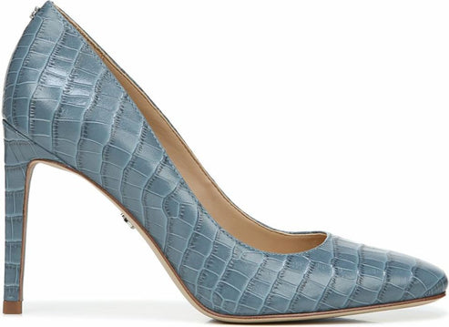 Sam Edelman Shoes Beth Smokey Blue Kenya Crocodile Leather