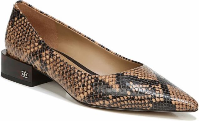 Sam Edelman Shoes Pearson Hickory Multi Shiny Snake