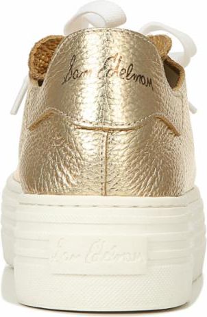 Sam Edelman Shoes Pippy Molten Gold Tumbeld Metallic Leather