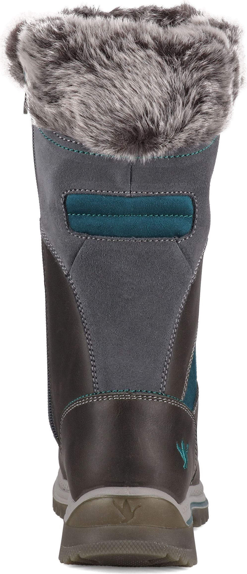 Santana Canada Boots Marinda Leather Grey Turquoise