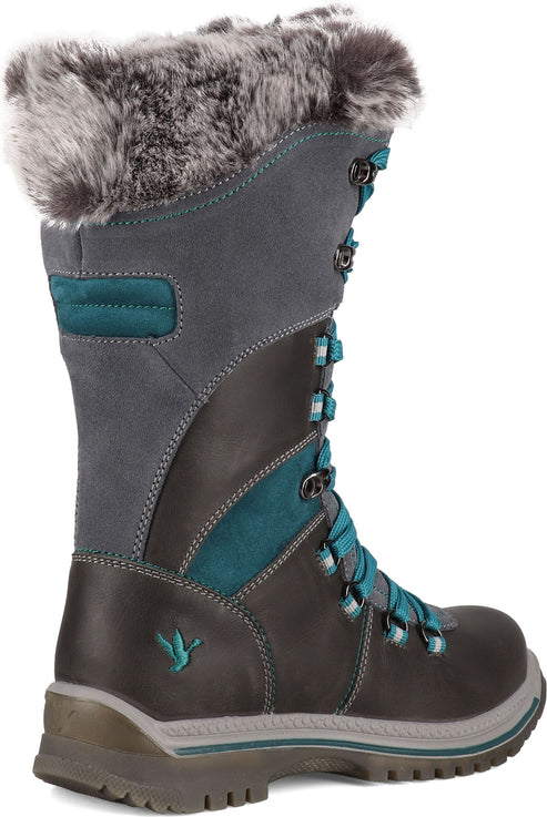 Santana Canada Boots Marinda Leather Grey Turquoise