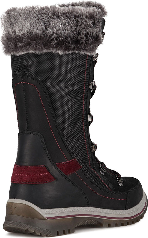 Santana Canada Boots Micah Leather Black Burgundy