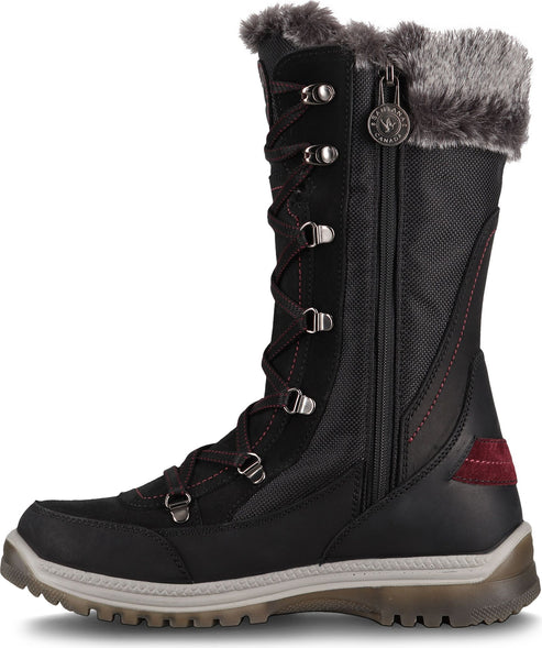 Santana Canada Boots Micah Leather Black Burgundy