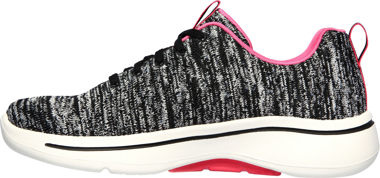 Skechers Shoes Go Walk Arch Fit Glee Black/hot Pink