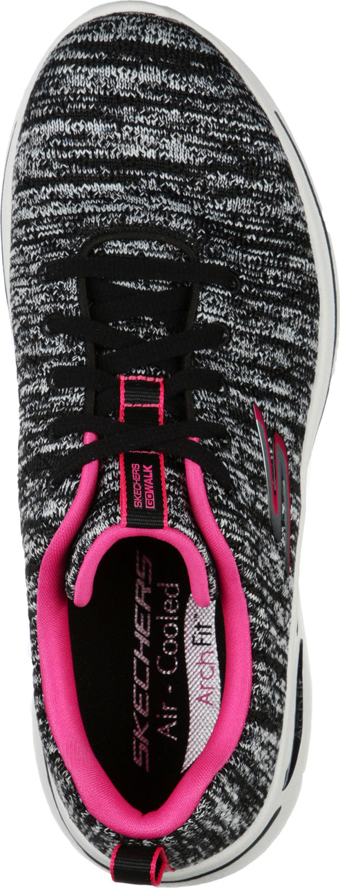 Skechers Shoes Go Walk Arch Fit Glee Black/hot Pink