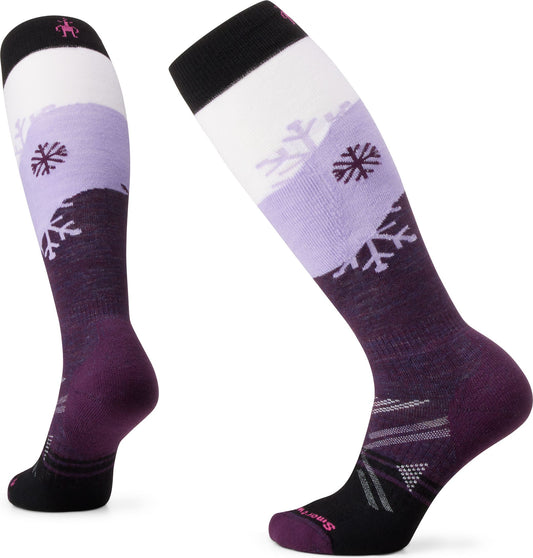 Smartwool Apparel W Ski Full Cushion Snowpocalypse Pattern Otc Socks Purple Iris