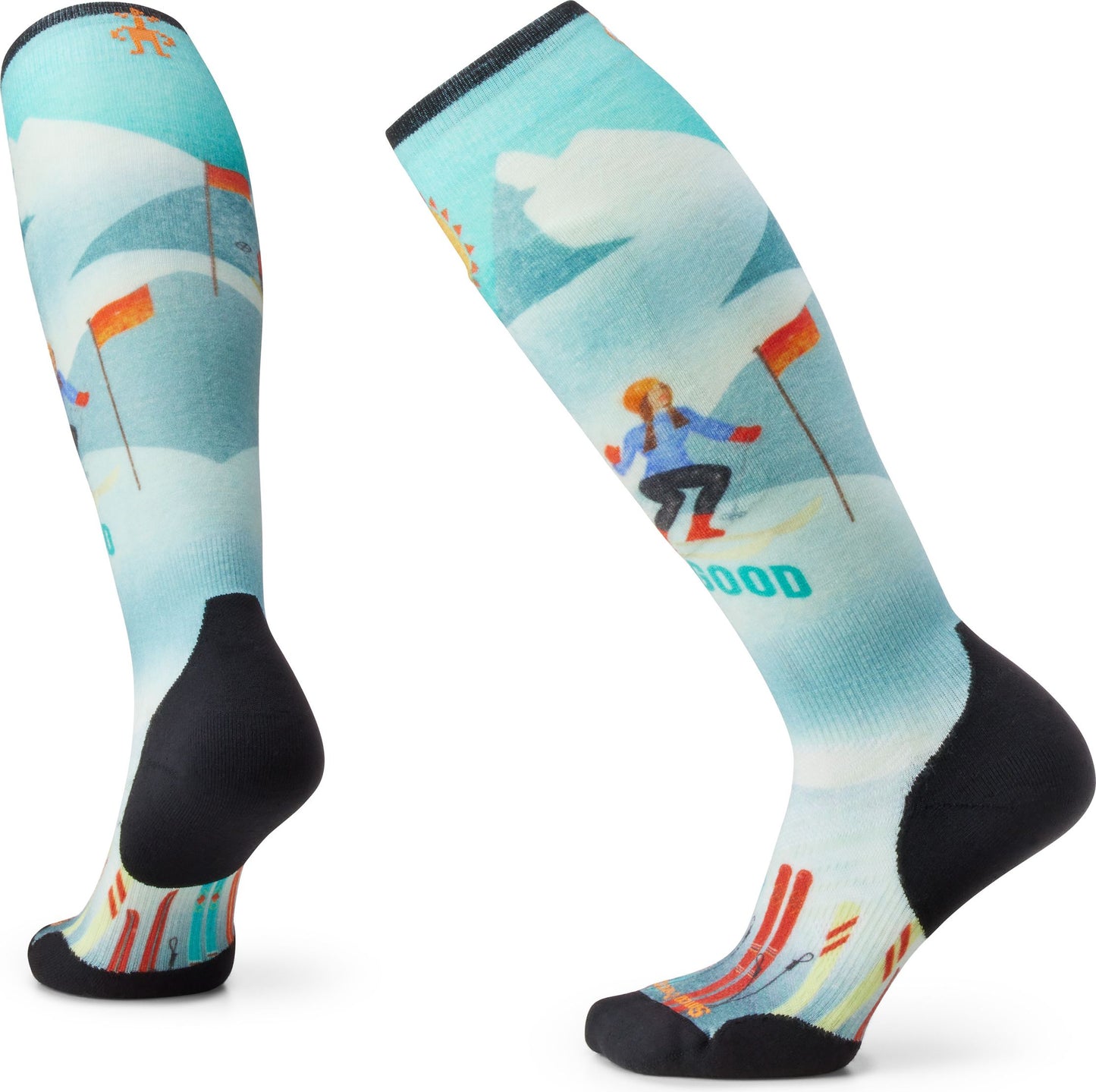 Smartwool Apparel W Ski Targeted Cushion Snow Bunny Print Otc Socks Capri