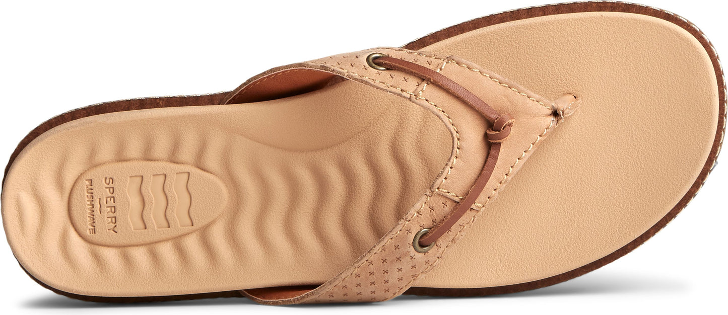 Sperry Sandals Waveside Plushwave Thong Brown