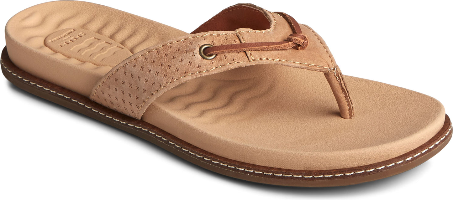 Sperry Sandals Waveside Plushwave Thong Brown