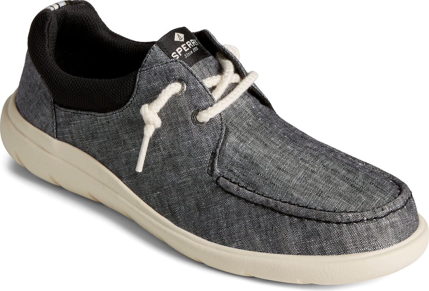 Sperry Shoes Captain's Moc Chambray Black