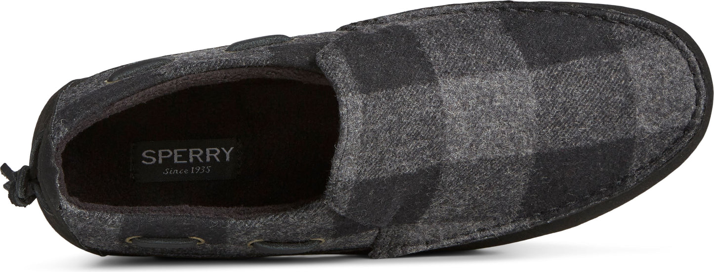 Sperry Shoes Moc-sider Buffalo Check Grey Plaid