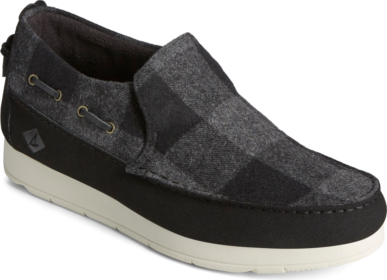 Sperry Shoes Moc-sider Buffalo Check Grey Plaid