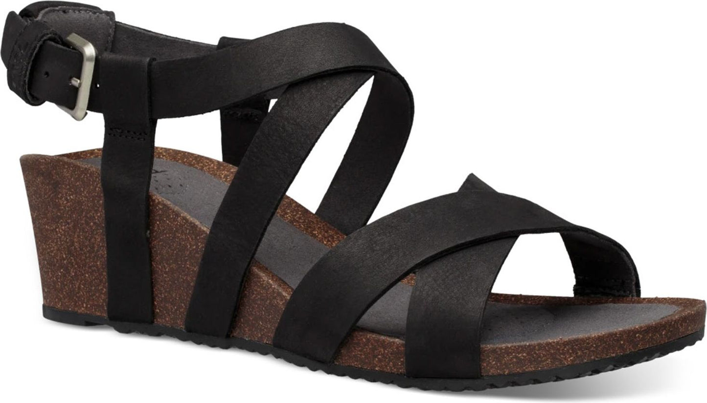 Teva Sandals Mahonia Wedge Cross Strap Black