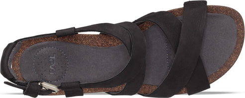 Teva Sandals Mahonia Wedge Cross Strap Black