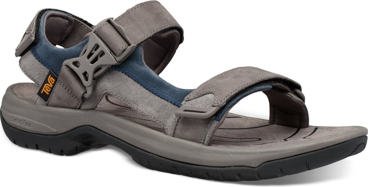 Teva Sandals Tanway Leather Dark Gull Grey