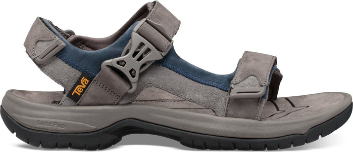 Teva Sandals Tanway Leather Dark Gull Grey