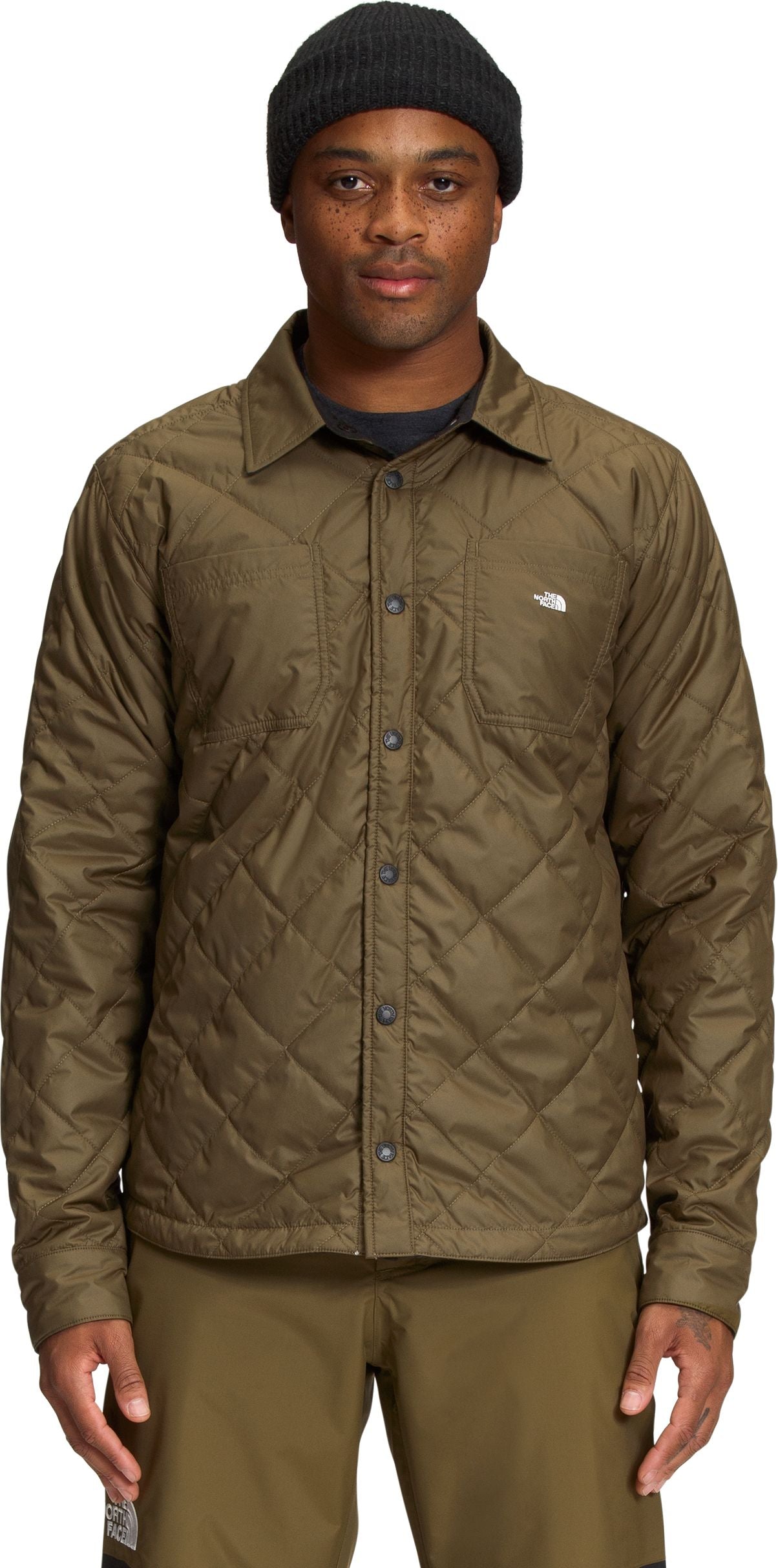 Men's Fort Point Insulated Flannel TNF Black Military Olive